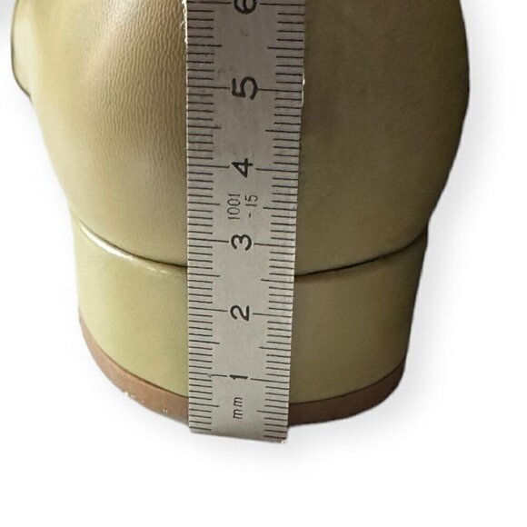 Michel Perry Square Toe Lace Up Flats, Green, Size 37.5 EU - Picture 11 of 13